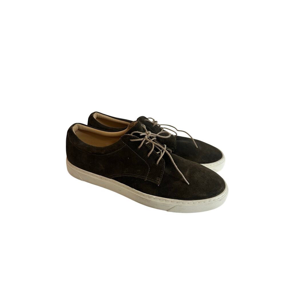 Nisolo Diego Low Top Suede Sneakers Green Sz 10 Men’s Shoes Light Dirt